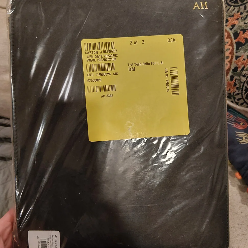 Black Leather Tablet Case